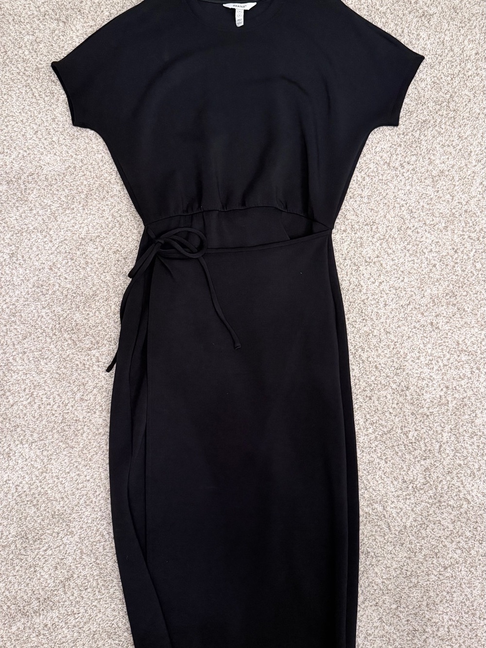 Black Tie-Waist Midi Dress - SPANX